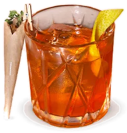 Benton's Old Fashioned, como servido na casa