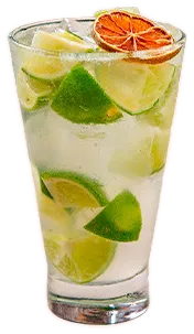 Caipirinhas, como servido na casa
